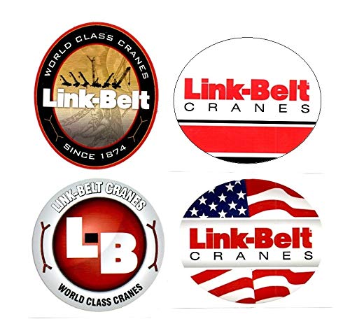 Amazon.com: Link-Belt Crane 4 Sticker Bundle. Hardhat/Decals